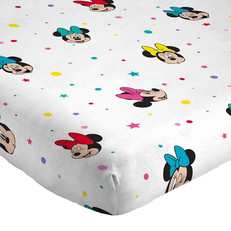 Sunny Side Up Disney Minnie Mouse Rainbow Dots Sheet Set