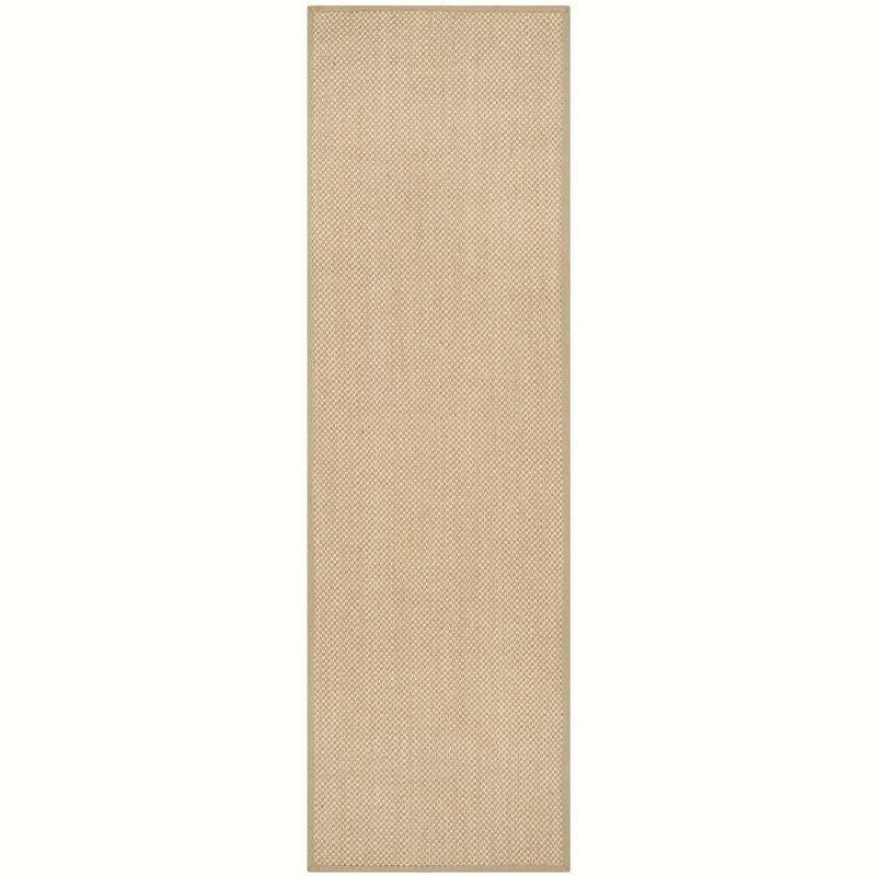 Natural Fiber NF141 Power Loomed Indoor Runner Rug - Maize/Linen - 2'6"x8' - Safavieh.