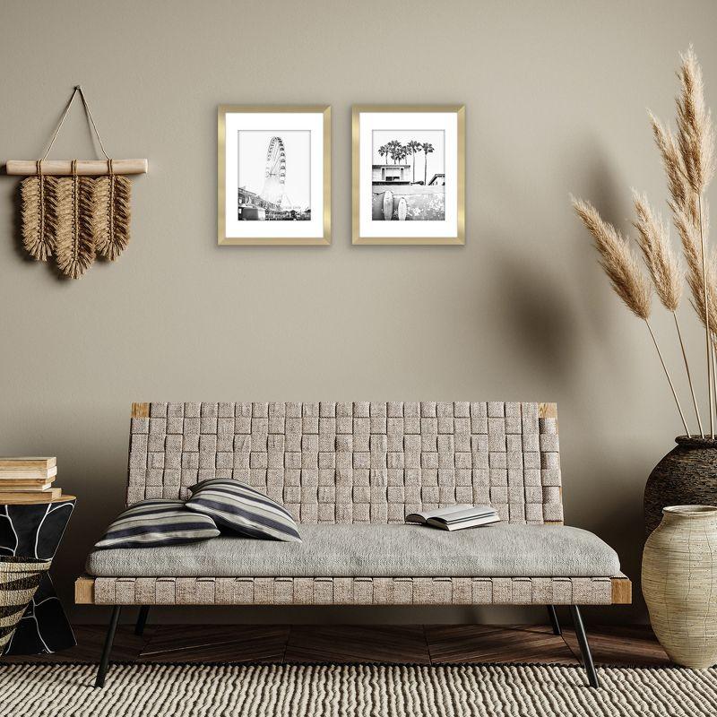 Americanflat Americanflat Picture Frame - Set of 2 - Frame with Mat - Polished Plexiglass