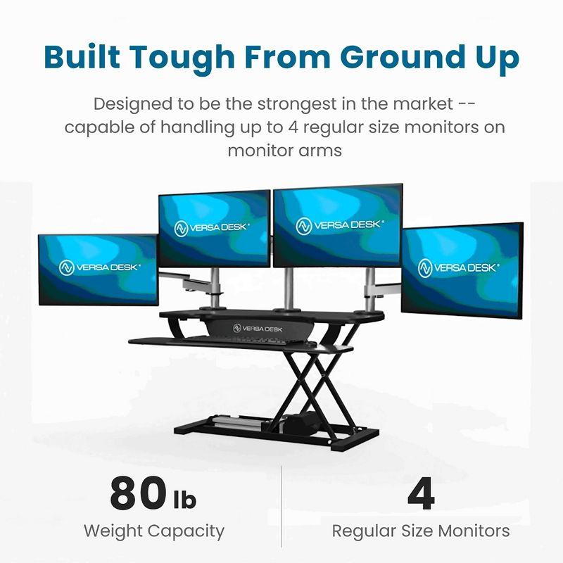 VERSADESK VersaDesk PowerPro Electric Height Adjustable Desk Converter w/ USB Charging Port
