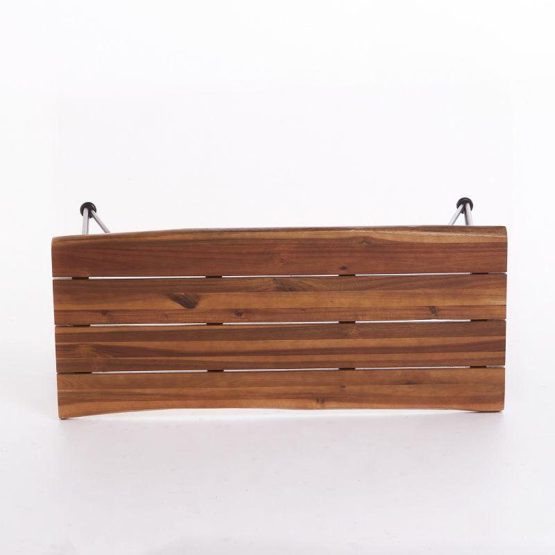 Zion Industrial Coffee Table: Weather-Resistant Acacia, Iron Frame - Christopher Knight Home