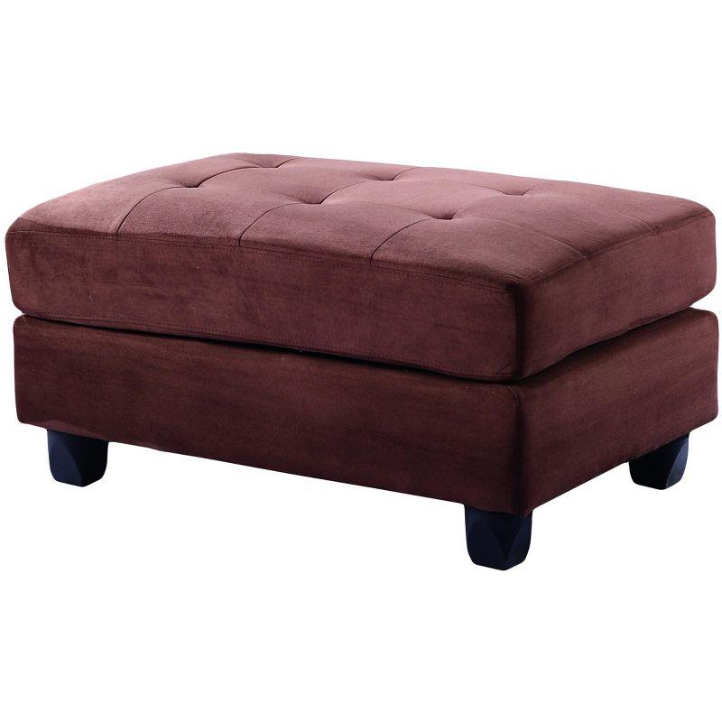 Passion Furniture Malone Tufted Ottoman