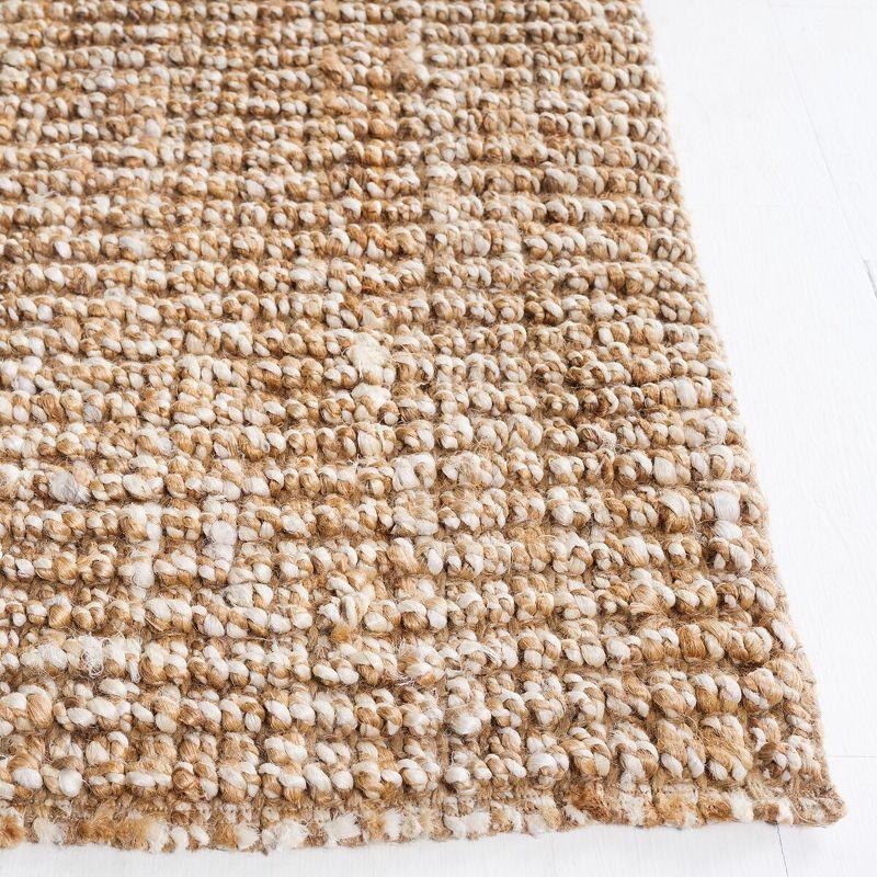 Natural Ivory Handwoven Wool 3' x 5' Area Rug