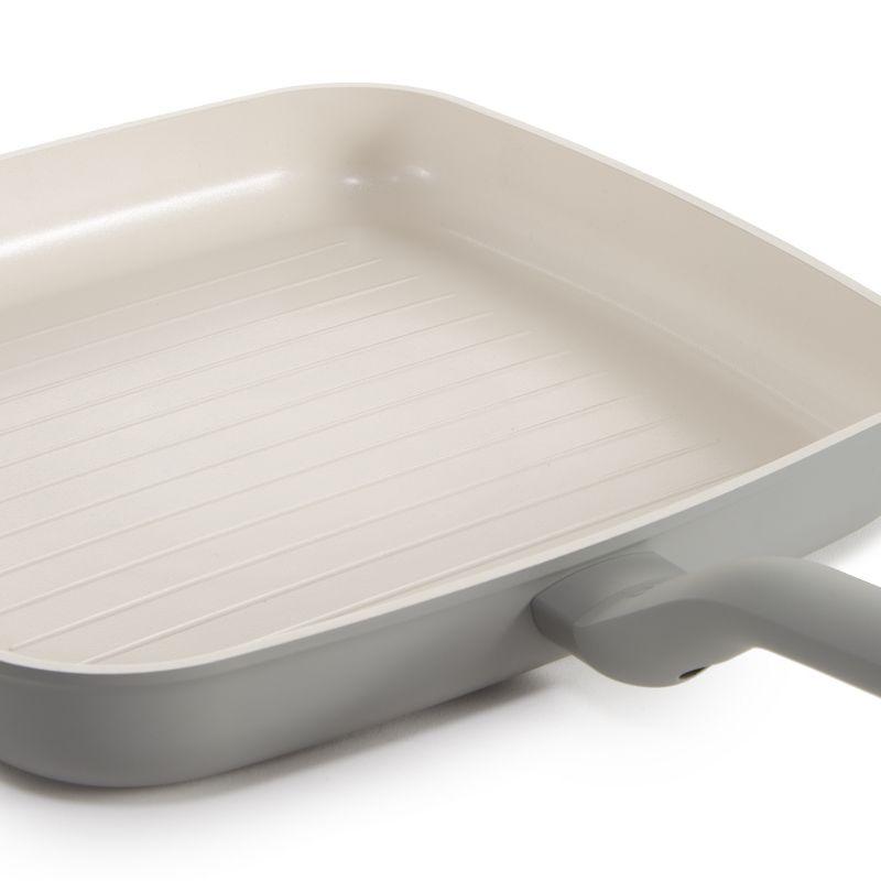 BergHOFF Balance Non-stick Ceramic Grill Pan 11", Recycled Aluminum, Moonmist