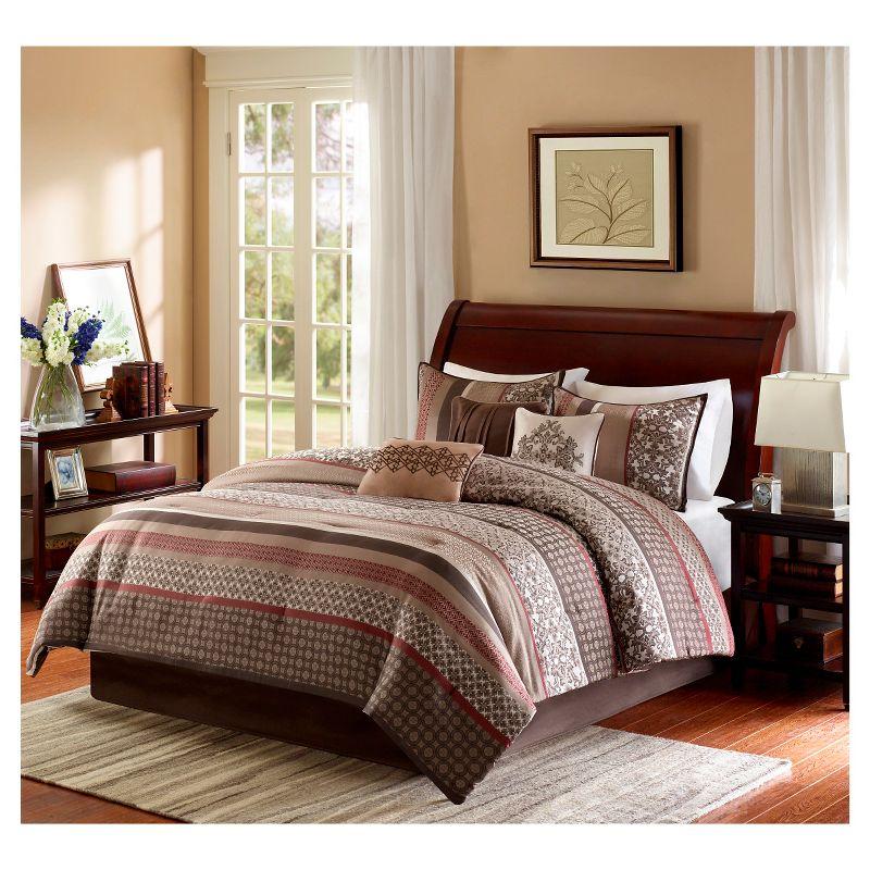 Reversible Jacquard 7 Piece Comforter Set