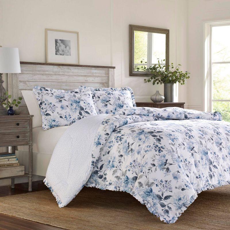 Laura Ashley Chloe Comforter Set Blue