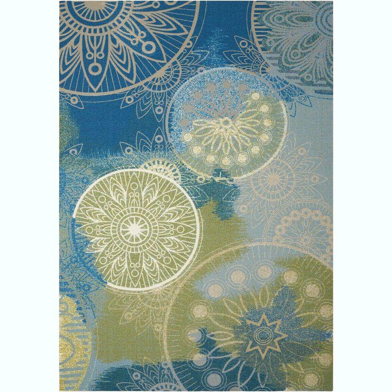 Nourison Home & Garden Blue Indoor/Outdoor Area Rug RS092