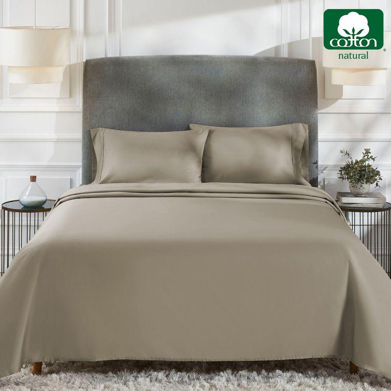 Cotton Sheets Set - Softest 400 Thread Count Bed Sheets, 100% Cotton Sateen, Cooling, Deep Pocket by California Design Den