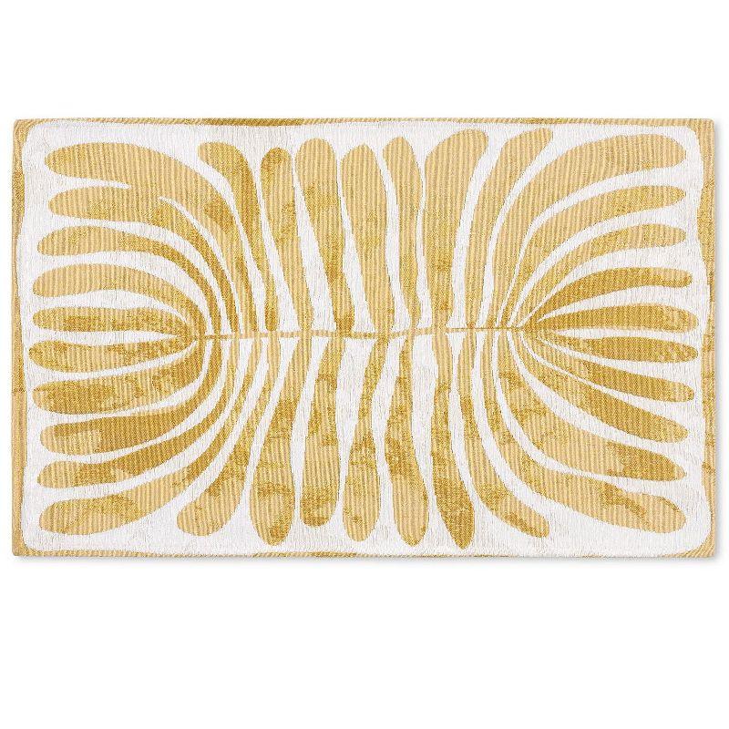Town & Country Living TOWN & COUNTRY Luxe Livie Matisse Cutout Everwash Non-Slip Backing Washable Multi-Use Kitchen Mat