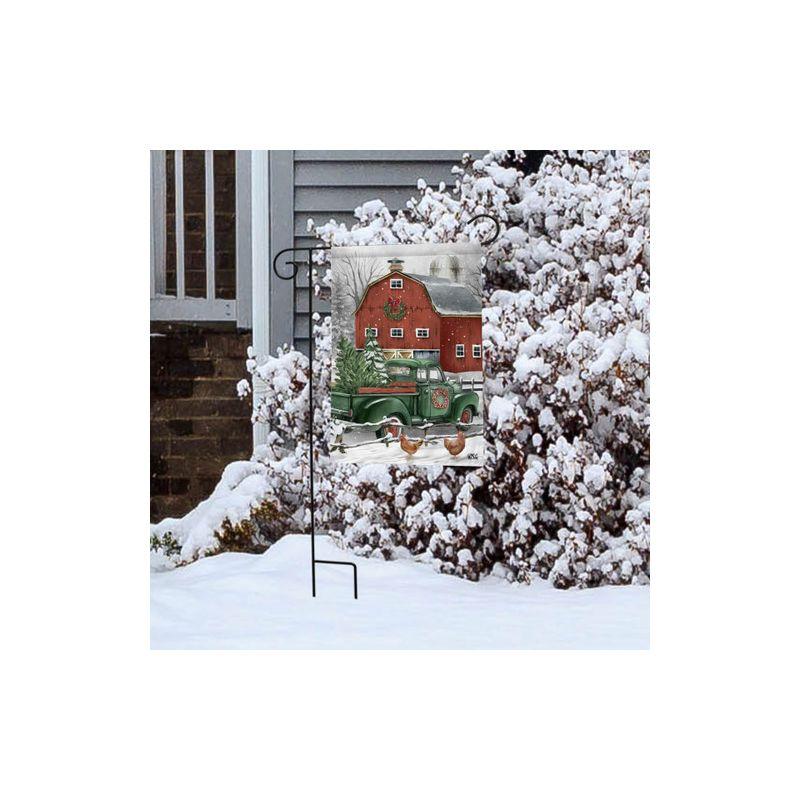 Christmas on the Farm Garden Flag 18" x 12.5" Briarwood Lane