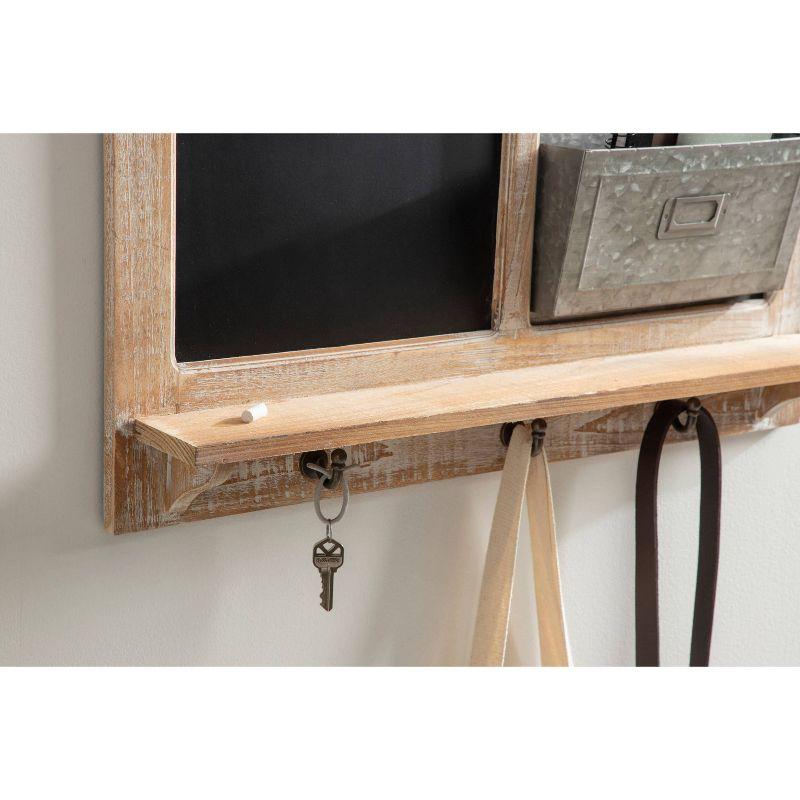 Kate and Laurel Solid Wood Wall Organizer