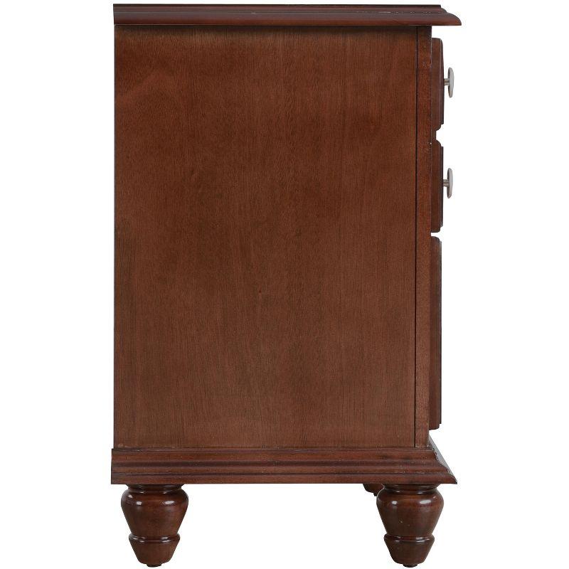 Passion Furniture Summit 5-Drawer Cappuccino Nightstand (27 in. H x 16 in. W x 24 in. D)