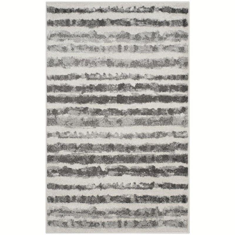 Adirondack ADR126 Machine Made Indoor Accent Rug - Ivory/Charcoal - 3'x5' - Safavieh