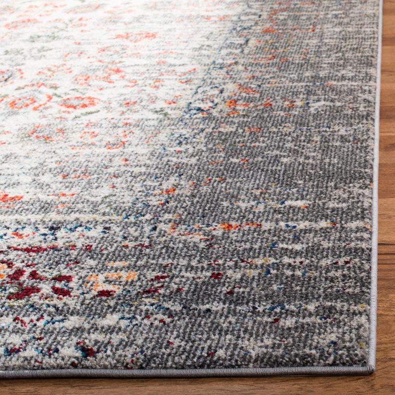 Monaco MNC208 Power Loomed Indoor Area Rug - Grey/Ivory - 9'x12' - Safavieh