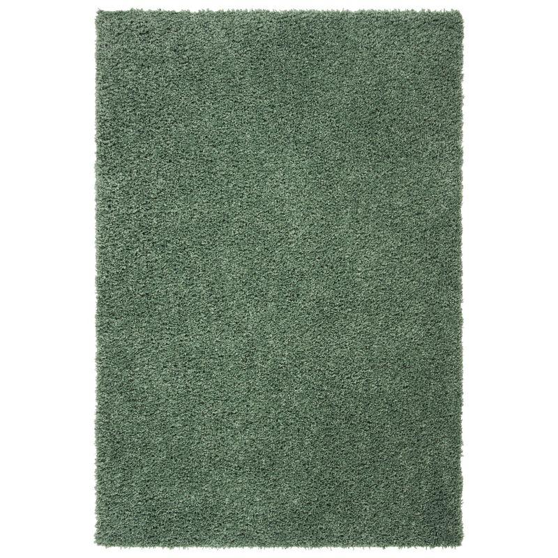 August Shag AUG200 Power Loomed Indoor Area Rug - Green - 5'3"x7'6" - Safavieh