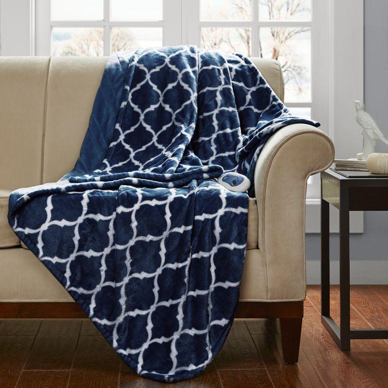 Beautyrest Heated Ogee Oversized Throw