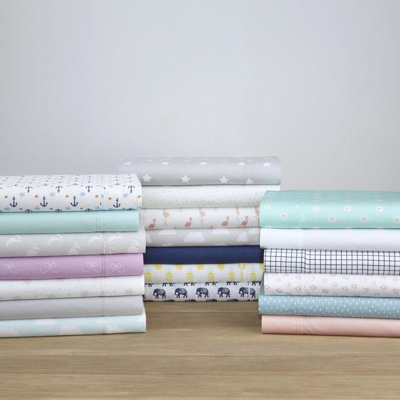 Pointehaven Stardance 200 Thread Count Printed Cotton Percale 3 pc Sheet Set, Twin Extra Long