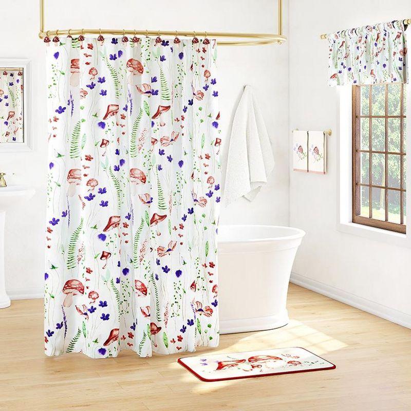 The Lakeside Collection Stella Mushroom Bath Collection - Valance