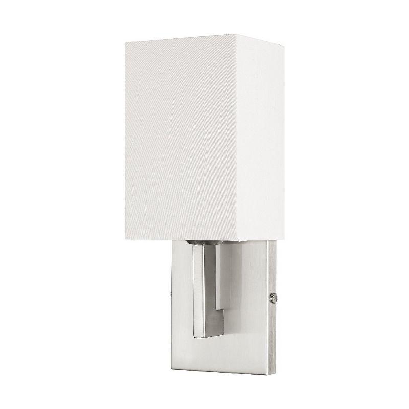 Livex Lighting Hollborn 1 - Light Wall Light in  Brushed Nickel