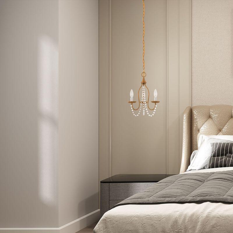 Livex Lighting Alessia 3 - Light Chandelier in  Antique Gold Leaf