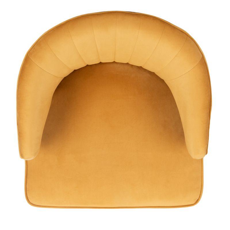 Stazia Wingback Accent Chair - ACH4502 - Marigold/Black - Safavieh