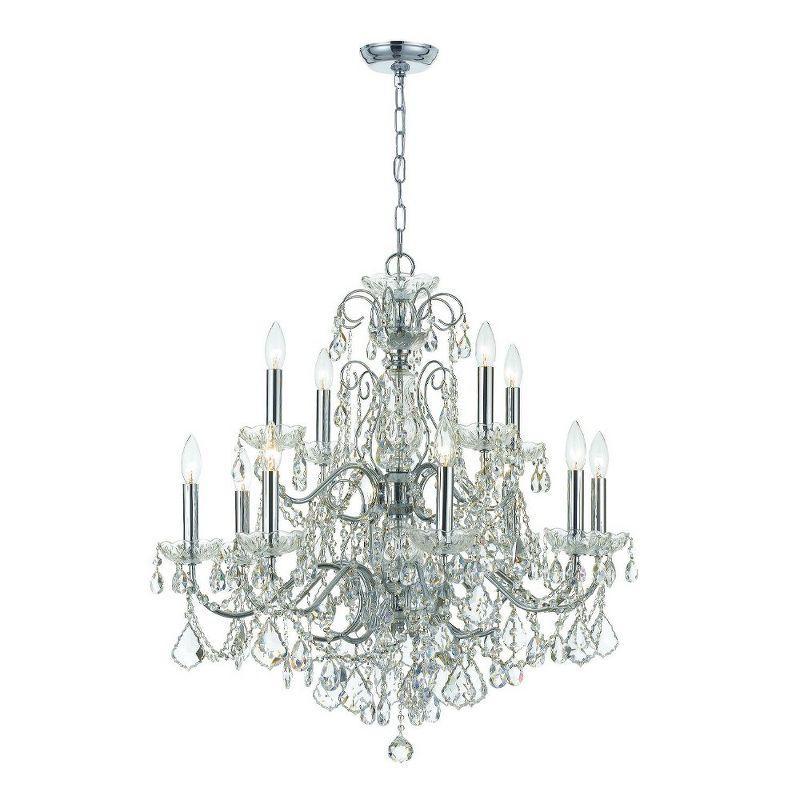 Crystorama Lighting Imperial 12 - Light Chandelier in  Polished Chrome