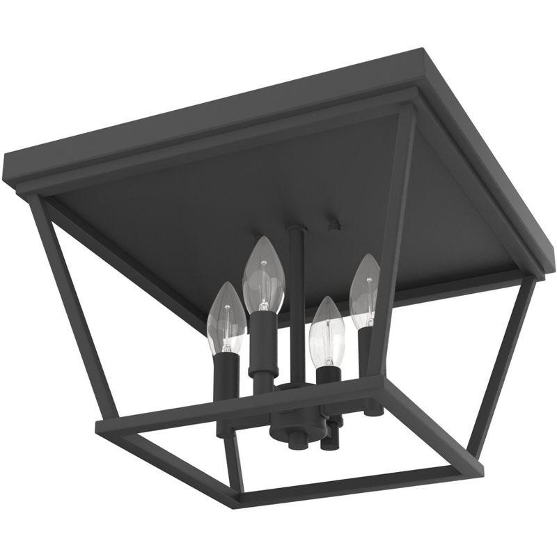 Hunter Fan Laurel Ridge 4 - Light 14'' Lantern Square / Rectangle Flush Mount