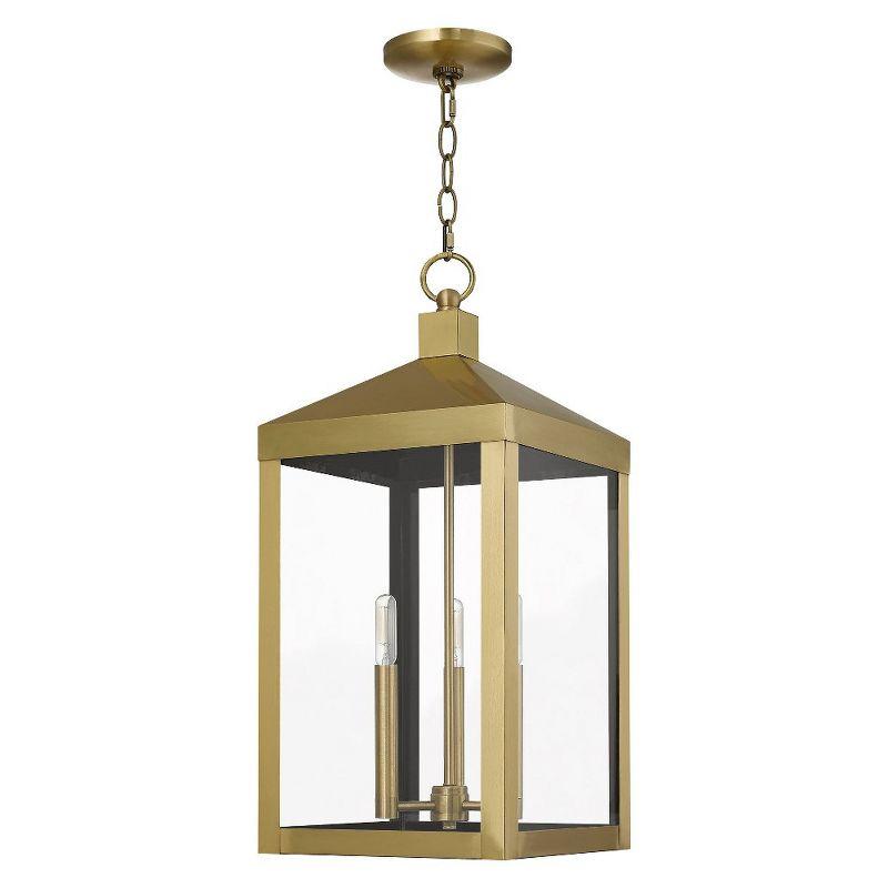 Livex Lighting Nyack 3 - Light Pendant in  Antique Brass