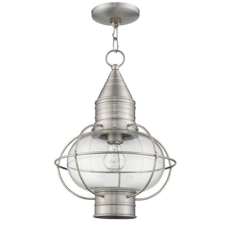 Livex Lighting Newburyport 1 - Light Pendant in  Brushed Nickel