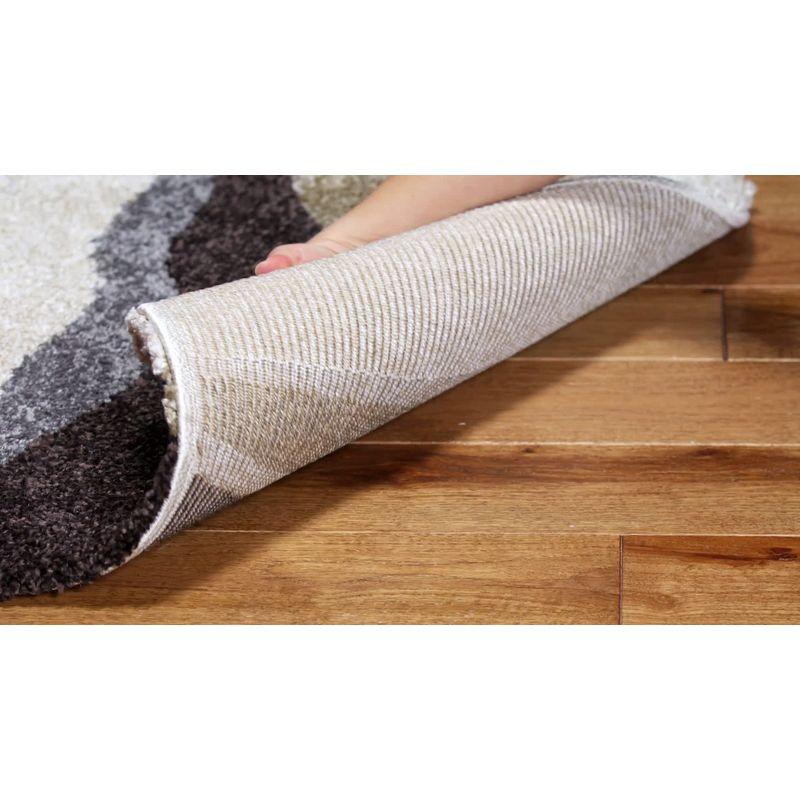 Florida Shag SG475 Power Loomed Indoor Runner Rug - Ivory/Grey - 2'3"x8' - Safavieh