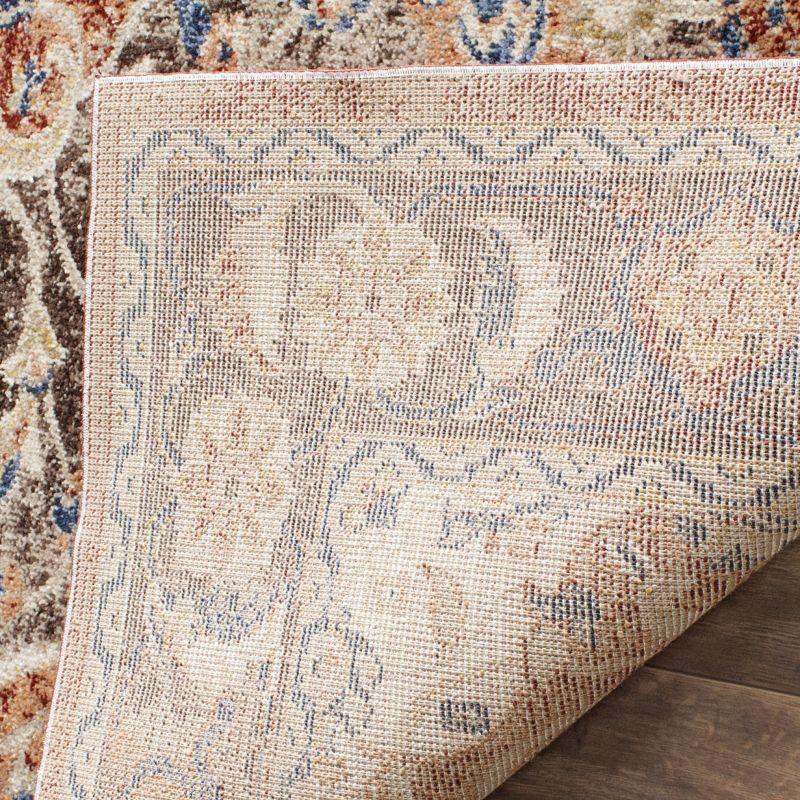 Bijar BIJ648 Power Loomed Indoor Area Rug - Brown/Rust - 5'3"x7'6" - Safavieh