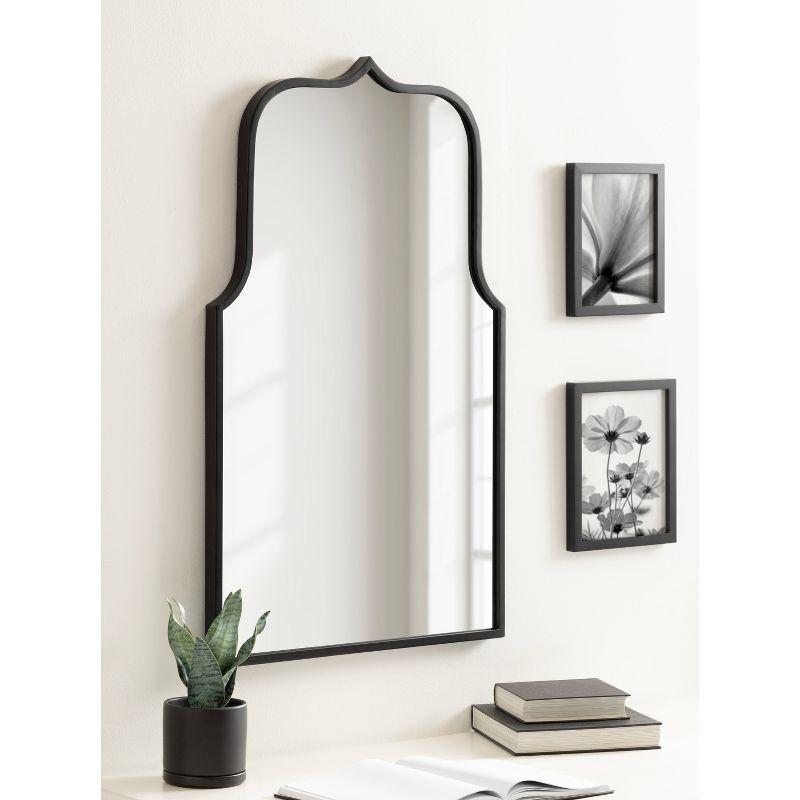 Kate & Laurel All Things Decor 22"x36" Gezella Scallop Arched Wall Mirror