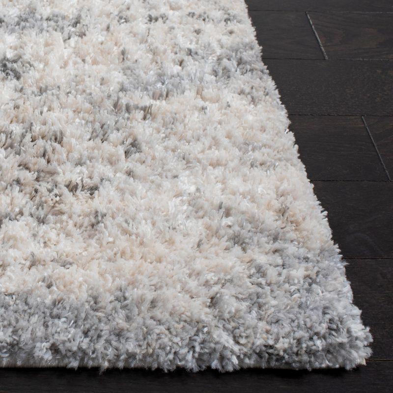 Ivory Soft Square Shag Rug - Easy Care Synthetic 9' x 9'