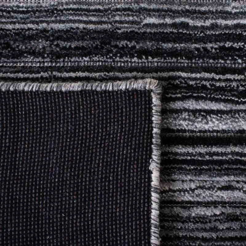 Elements ELM701 Hand Woven Area Rug - Black/Grey - 5'x8' - Safavieh.