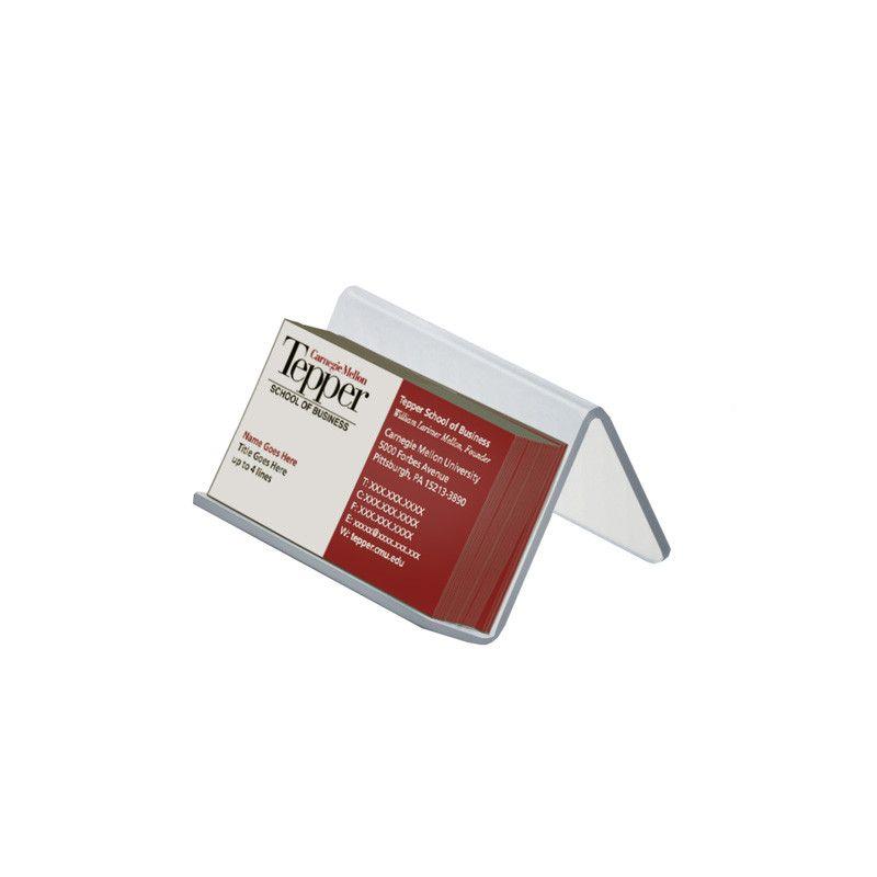 Azar Displays 3.75"W x 3.5"D x 2.5"H Easel Display. Front Lip: 1"H, 10-Pack