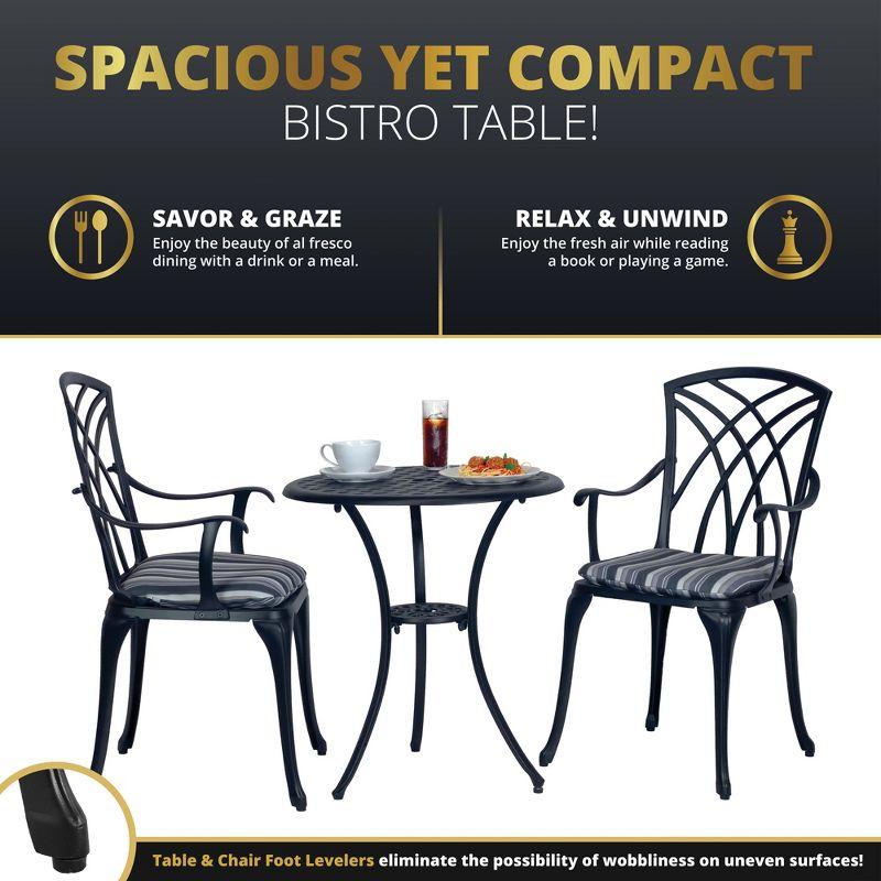 Kinger Home Ekta 3-Piece Patio Bistro Set