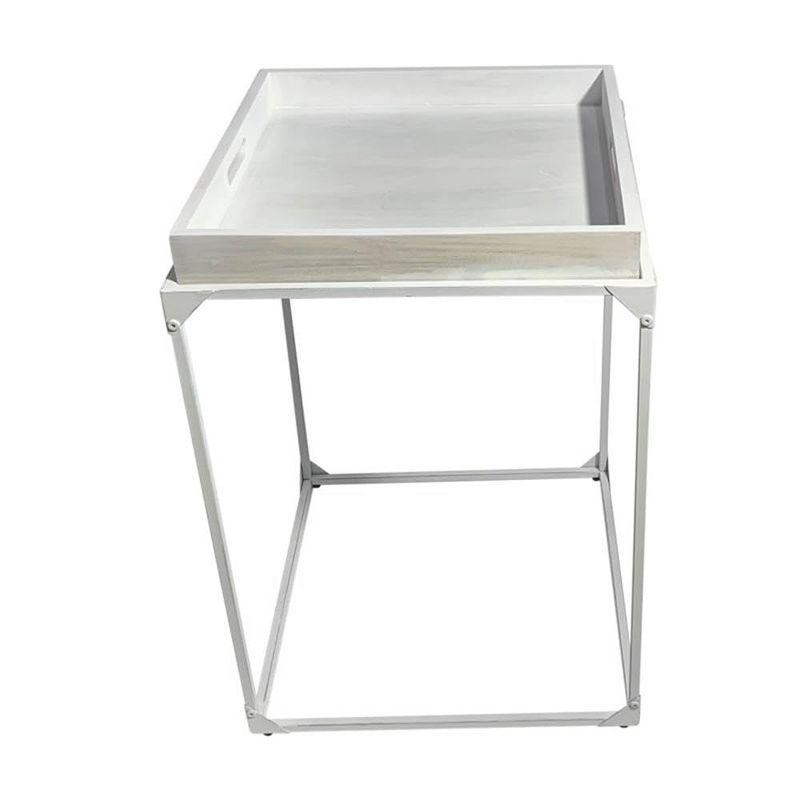 Carolina Living Cooper Tray Table - Whitewash