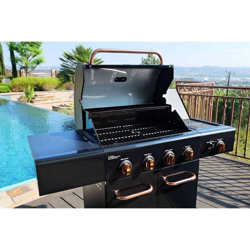 Kenmore 4-Burner Propane Gas Grill with Searing Side Burner