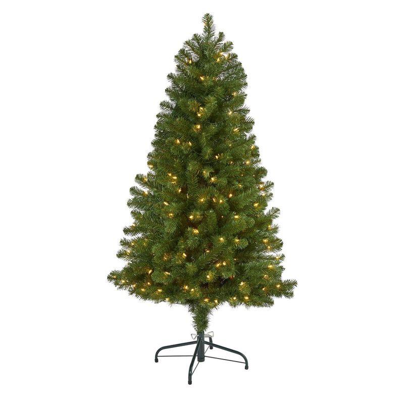 5ft Green Fir Artificial Christmas Tree with Clear Lights