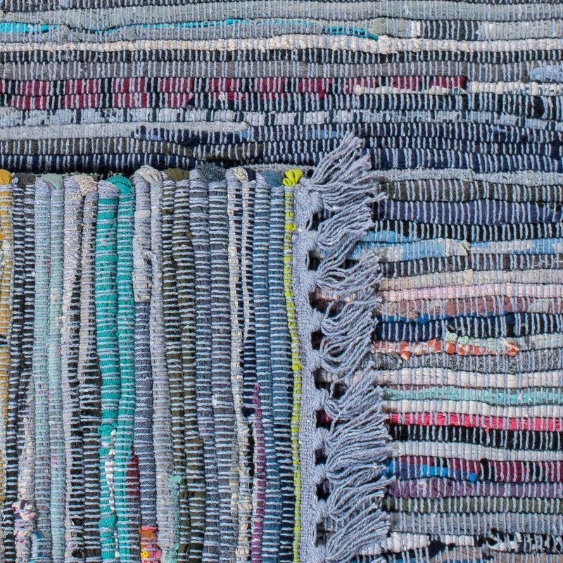 Rag Rug RAR121 Hand Woven Indoor Accent Rug - 2'6"x4' - Purple/Multi - Safavieh