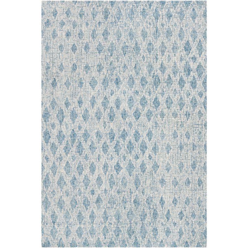 Abstract ABT206 Hand Tufted Indoor Area Rug - Ivory/Blue - 8'x10' - Safavieh