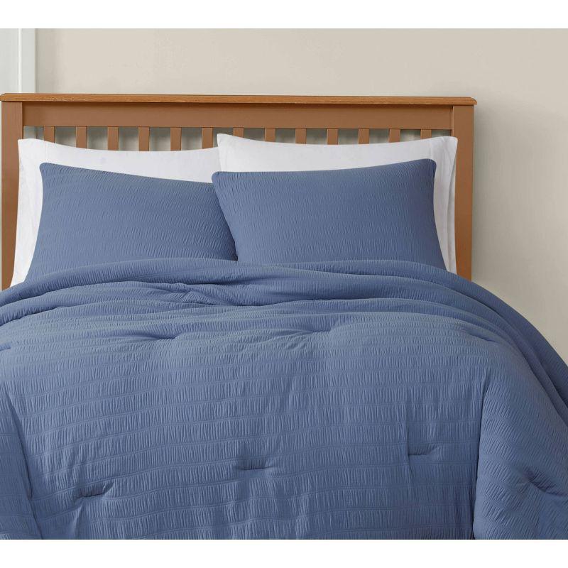 Truly Soft Crinkle Garment Wash Comforter Set