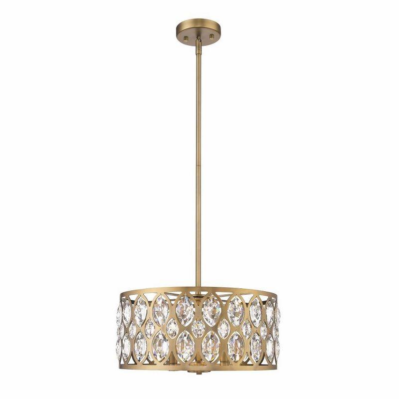 Z-Lite Dealey 5 - Light Chandelier in  Heirloom Brass