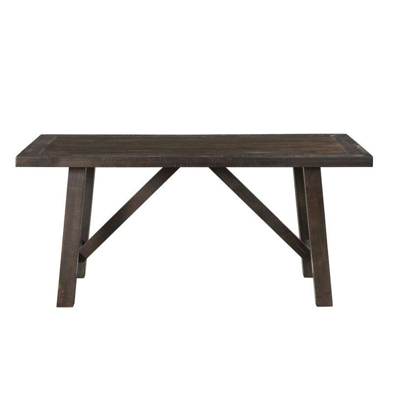 Gray Reclaimed Wood Rustic Farmhouse Dining Table