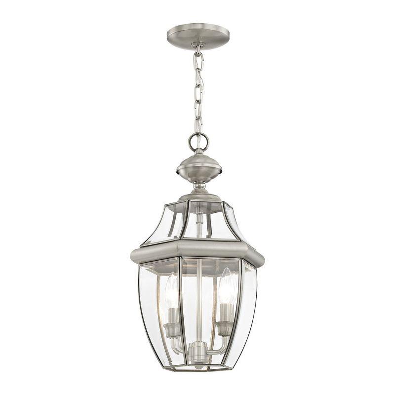 Lighting Lumens 2 Light Outdoor Chain Lantern Pendant with Clear Glass Shade