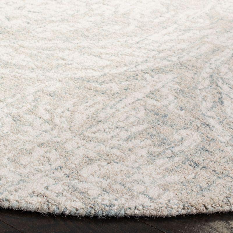 Rosemarie Abstract Handmade Tufted Wool Gray/Ivory Area Rug