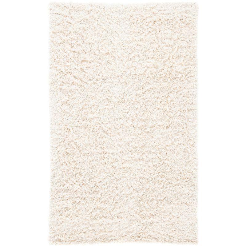 Sheep Shag SSG212 Hand Woven Area Rug - Ivory - 5'x8' - Safavieh.