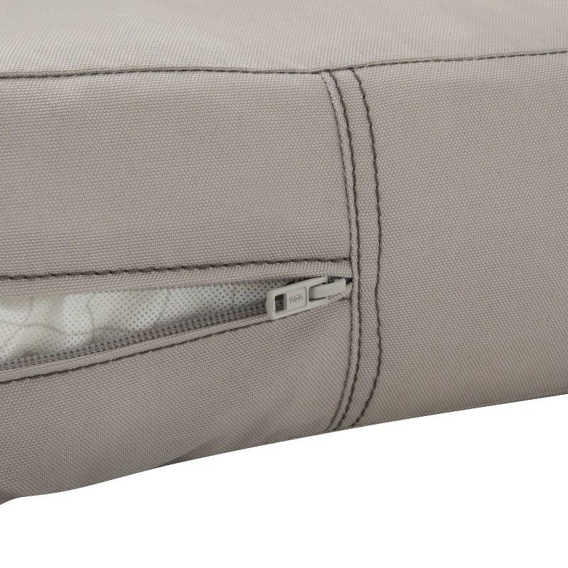 Classic Accessories 25" x 22" Ravenna Patio Chair/Loveseat Back Cushion with Zipper Water-Resistant