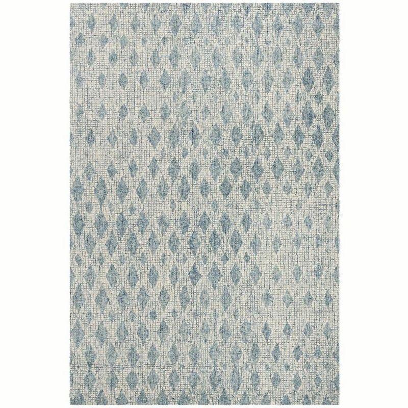 Abstract ABT206 Hand Tufted Area Rug - Ivory/Blue - 8'x10' - Safavieh..