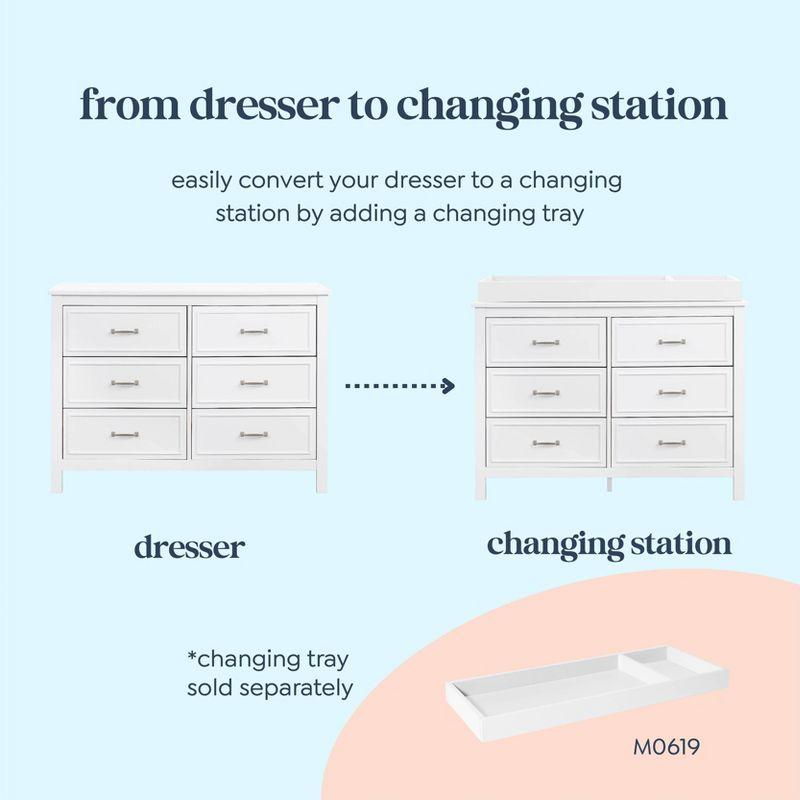 Charlie 6 Drawer 46.625" W Double Dresser